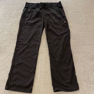 Lululemon Dance Studio 30" Pants Womens 14 Black Straight Leg Drawstring